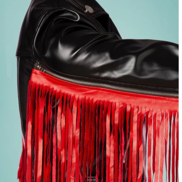 Katakomb 50s Viper Fringes Jacket Red and Black Fringe - Picture 11 of 12